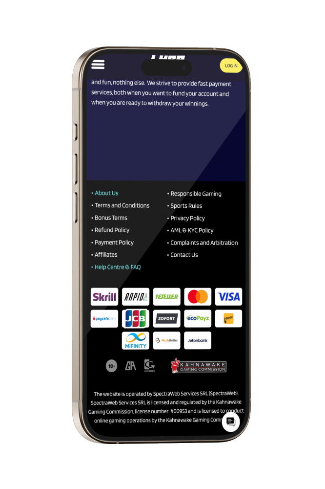 LyraBet Casino Payment Methods